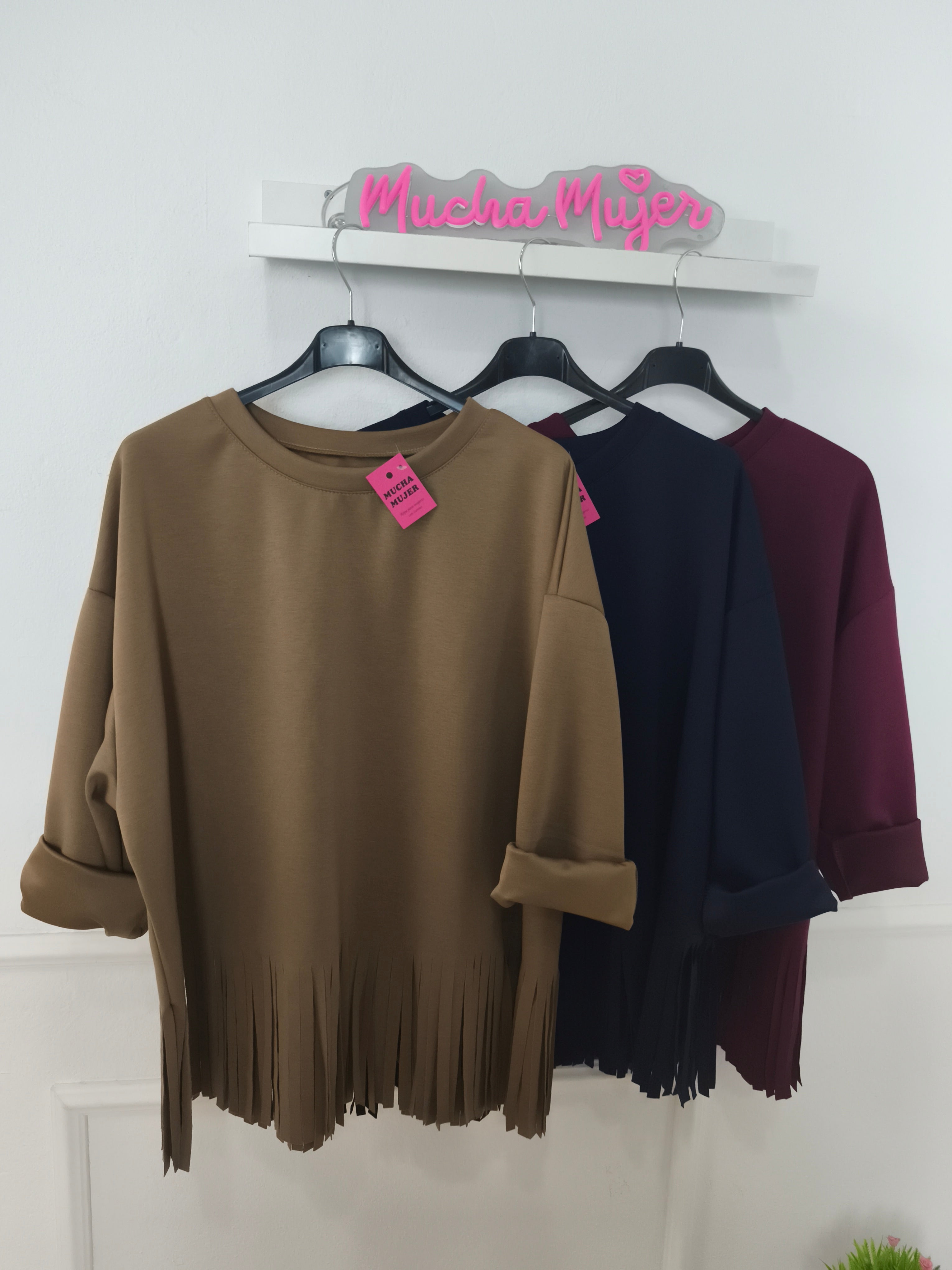 Sudadera Flecos